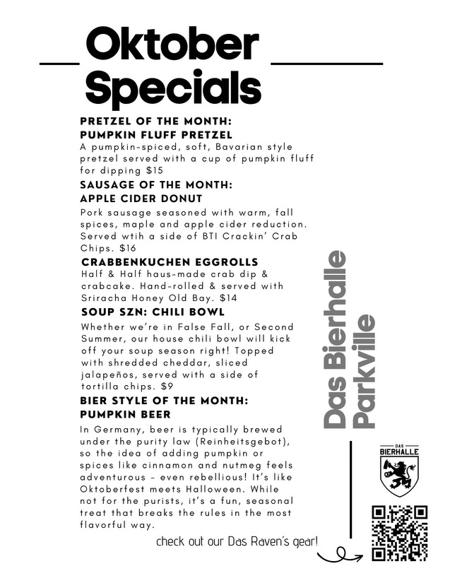 Das Bierhalle Menu - Image 1