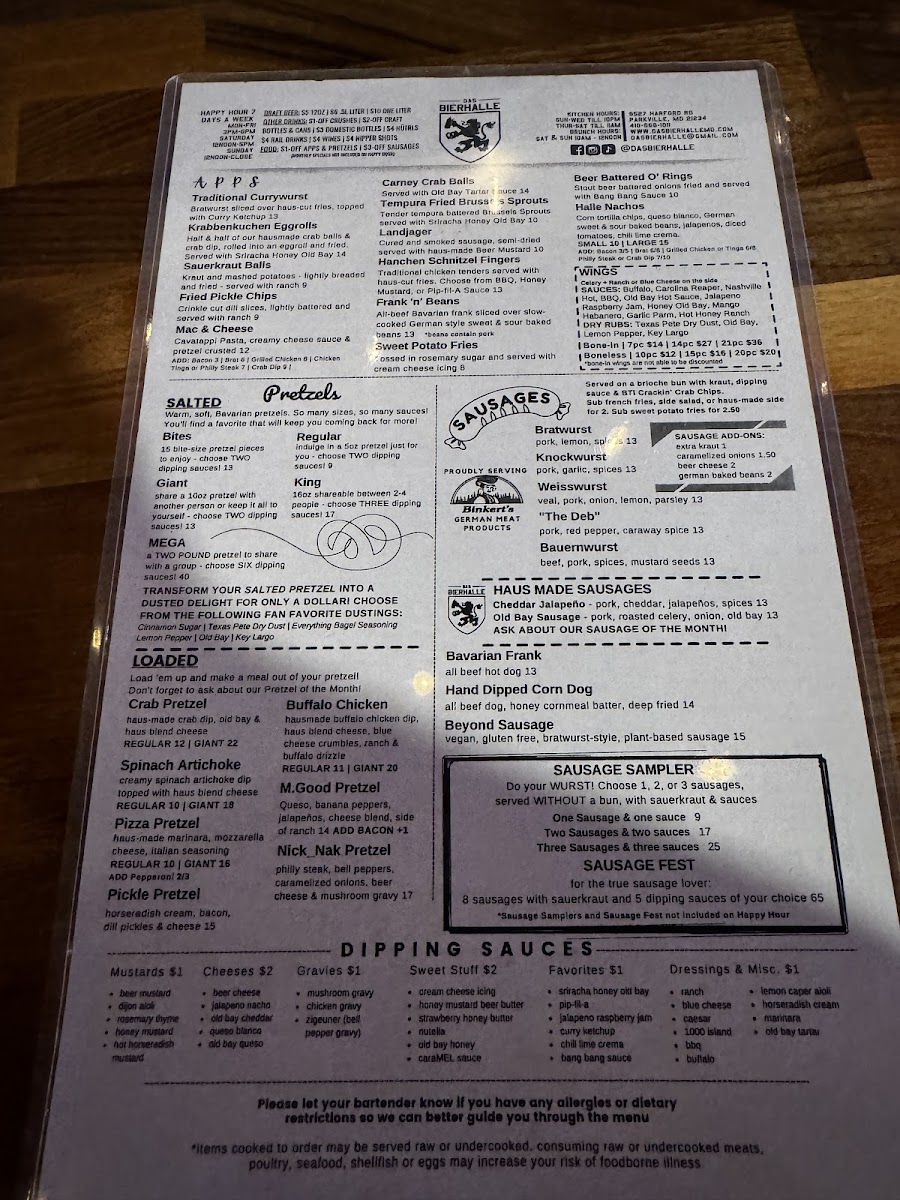 Das Bierhalle Menu - Image 4
