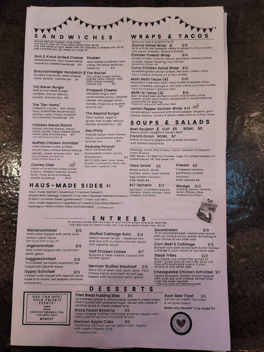 Das Bierhalle Menu - Image 5